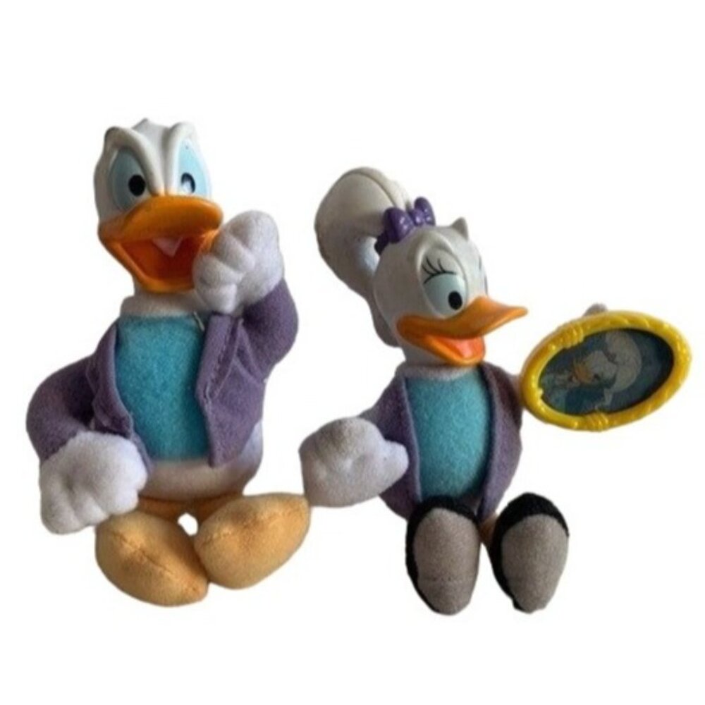 Disney House Of Mouse Donald & Daisy Duck McDonalds Plush Toys Pair 5" Retro Fun